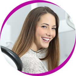 Teenage girl in dentist chair